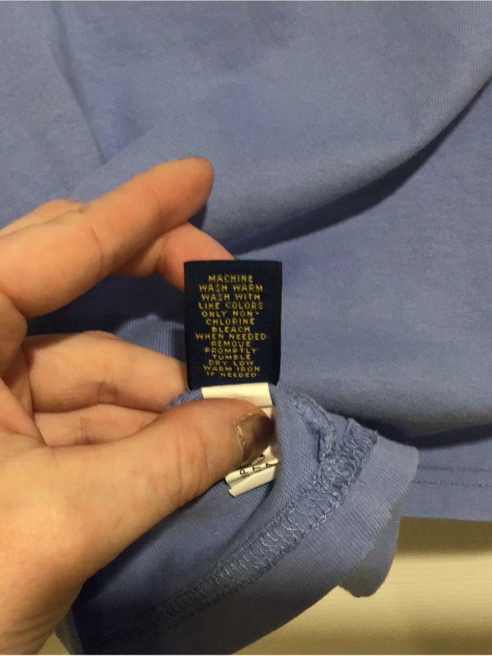 Polo by Ralph Lauren Light Blue V-Neck Short Sleeve Tee - Picture 6 of 6